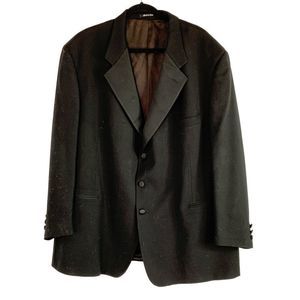 Vito Rufolo Size 52R Tux Dinner Jacket Black Wool EUC 6349 Italy Mens Formal